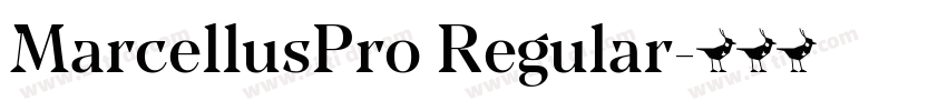 MarcellusPro Regular字体转换